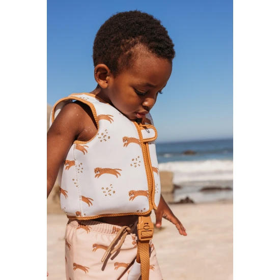 Plavky Boxerky s UPF 50+ Brown Leopard | Swim Essentials