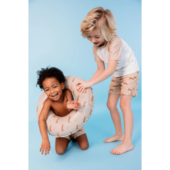 Dětské chlapecké plavky šortky s UPF 50+ Brown Leopard | Swim Essentials