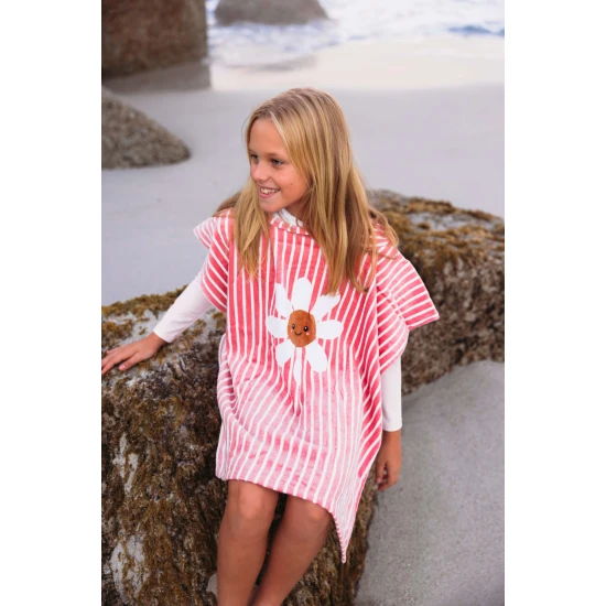 Dětské ručníkové pončo s kapucí Daisy Flowers Swim Essentials