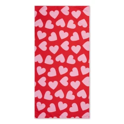 Plážový ručník z mikrovlákna 135 x 65 cm Hearts