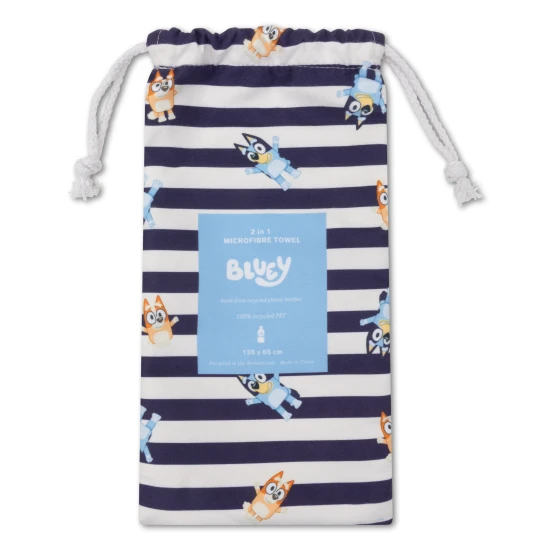 Rychleschnoucí Plážový ručník z mikrovlákna 135 x 65 cm Bluey