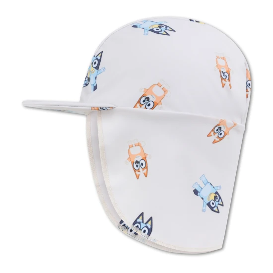 Praktický letní klobouček s ochranou krku od Swim Essentials s Bluey motivem ochrání děti před UV zářením