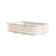 Bazén s konstrukcí Essence Luxe Sand White Stripe 300×200×75