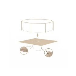 Podložka pod kulatý bazén Essence Sand