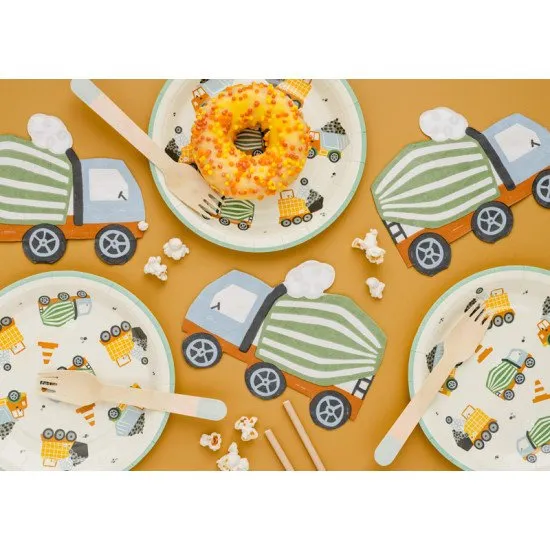 Hravé ubrousky ve tvaru autíčka pro malé oslavence.