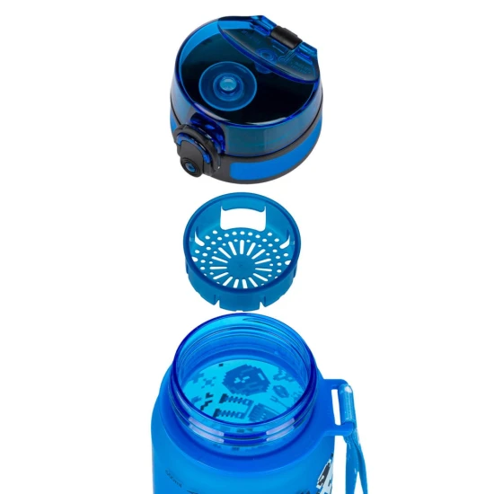 Tritanová láhev na pití Space Game 500 ml s praktickým uzávěrem a veselým motivem.