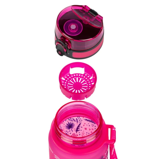 Tritanová láhev Plameňák 500 ml s uzamykatelným víčkem a poutkem