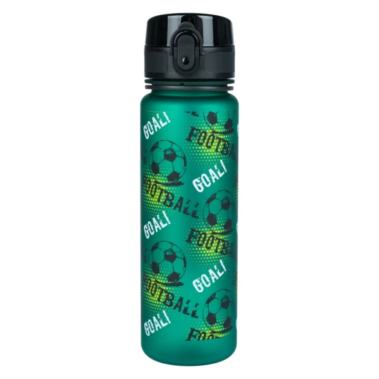 Tritanová láhev na pití Fotbal 500 ml s praktickým uzávěrem a veselým motivem.