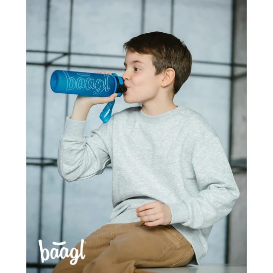 Tritanová láhev na pití Logo modrá 500 ml