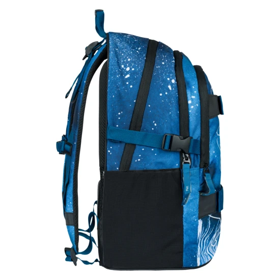 Školní batoh Skate Steel – ergonomický batoh se skateboardovými popruhy, reflexními prvky a přihrádkou na notebook