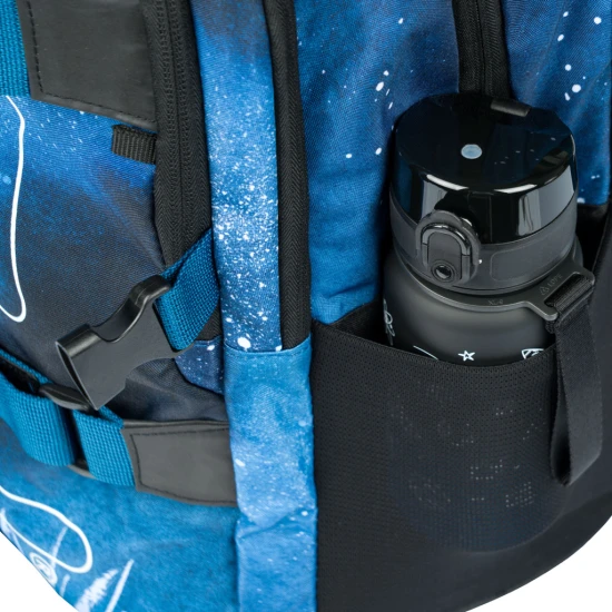 Školní batoh Skate Steel – ergonomický batoh se skateboardovými popruhy, reflexními prvky a přihrádkou na notebook