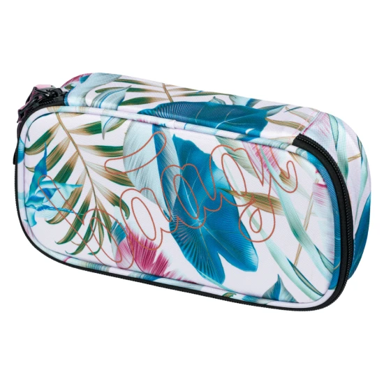 Penál etui Leafs s moderním designem a praktickými funkcemi, ideální pro uspořádání školních potřeb.