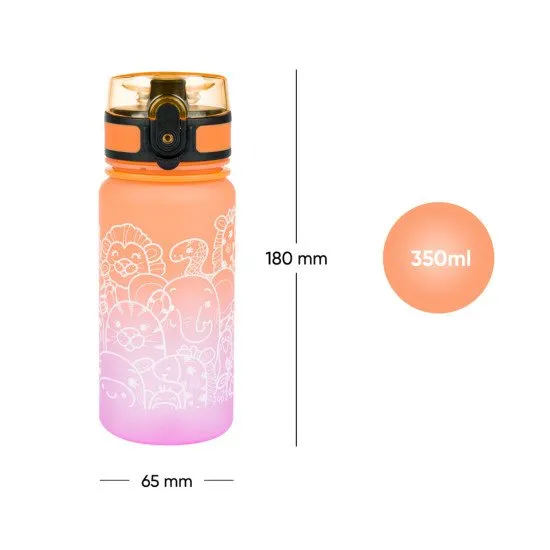 Baagl Tritanová láhev na pití Gradient Zvířata 350 ml Tritanová láhev pro děti Gradient Zvířata od značky BAAGL