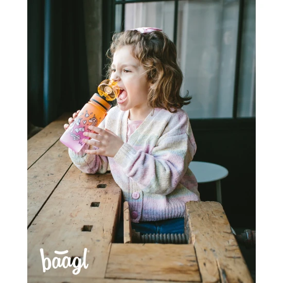 Baagl Tritanová láhev pro děti Gradient Jednorožec 350 ml Tritanová láhev Gradient Jednorožec 350 ml s uzamykatelným víčkem a poutkem.