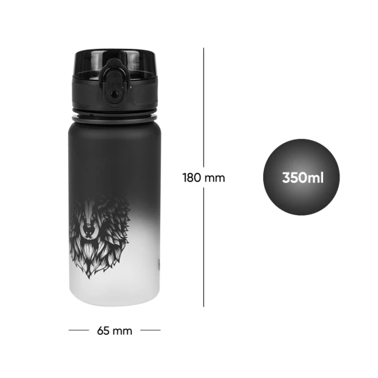 Baagl Tritanová láhev na nápoje Gradient Vlk 350 ml Tritanová láhev Gradient Vlk 350 ml s uzamykatelným víčkem a poutkem