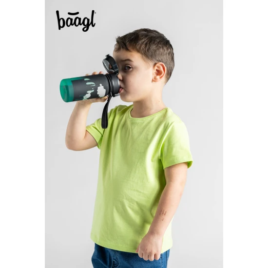 Baagl Tritanová láhev pro děti Gradient Drak 350 ml Tritanová láhev Gradient Drak 350 ml s uzamykatelným víčkem a poutkem