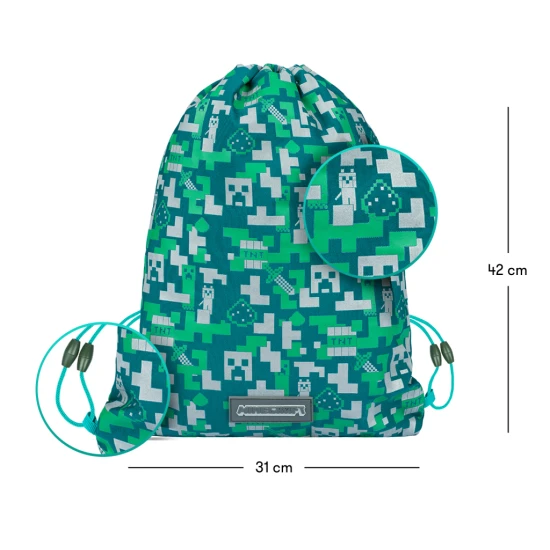 Sportovní vak Minecraft Silver Creeper