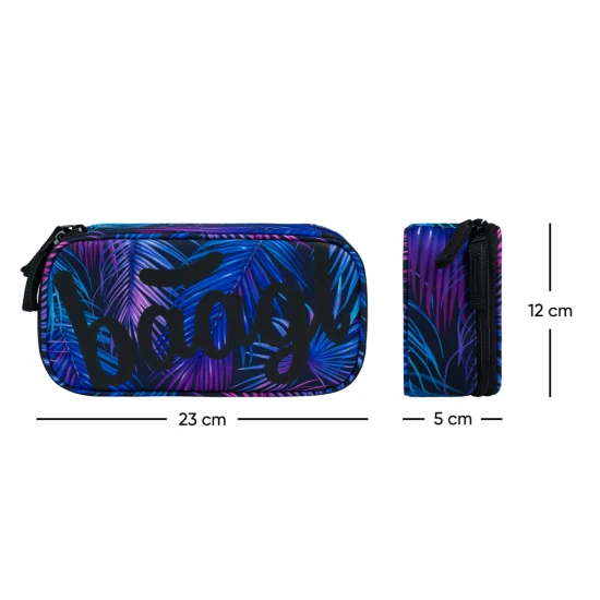 Penál etui Palm s moderním designem a praktickými funkcemi, ideální pro uspořádání školních potřeb.