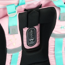 Školní taška Zippy Duha růžová