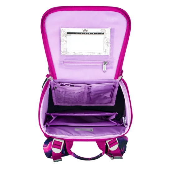 Školní taška Jednorožec království – ergonomická taška s designem jednorožce, výklopným otevíráním a reflexními prvky