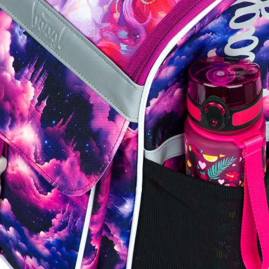 Školní taška Jednorožec království – ergonomická taška s designem jednorožce, výklopným otevíráním a reflexními prvky