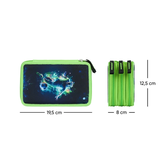 Penál třípatrový Fotbal Hráč