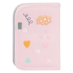 Penál jednopatrový Duha růžový