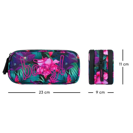 Penál etui Paradise s moderním designem a praktickými funkcemi, ideální pro uspořádání školních potřeb.