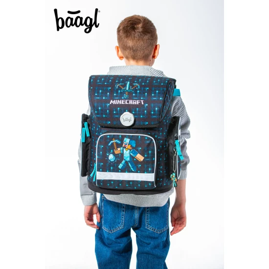 Školní taška Ergo Minecraft Blue Axe