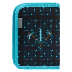 Penál jednopatrový Minecraft Blue Axe