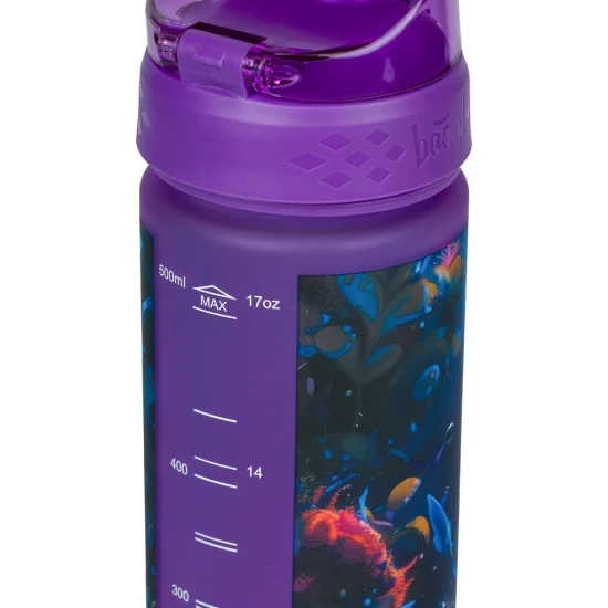 Tritanová láhev na pití Axolotl 500 ml s praktickým uzávěrem a veselým motivem.