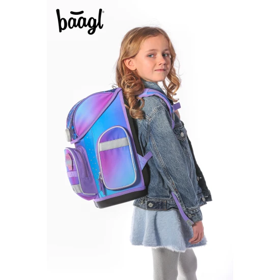 Školní taška Ergo Axolotl – ergonomická taška s designem axolotla, výklopným otevíráním a reflexními prvky