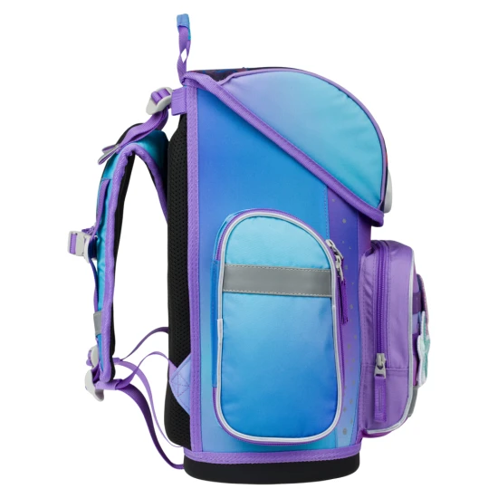 Školní taška Ergo Axolotl – ergonomická taška s designem axolotla, výklopným otevíráním a reflexními prvky