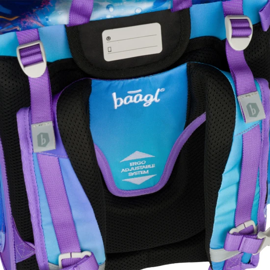 Školní taška Ergo Axolotl – ergonomická taška s designem axolotla, výklopným otevíráním a reflexními prvky