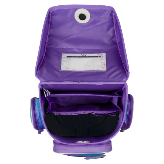 Školní taška Ergo Axolotl – ergonomická taška s designem axolotla, výklopným otevíráním a reflexními prvky