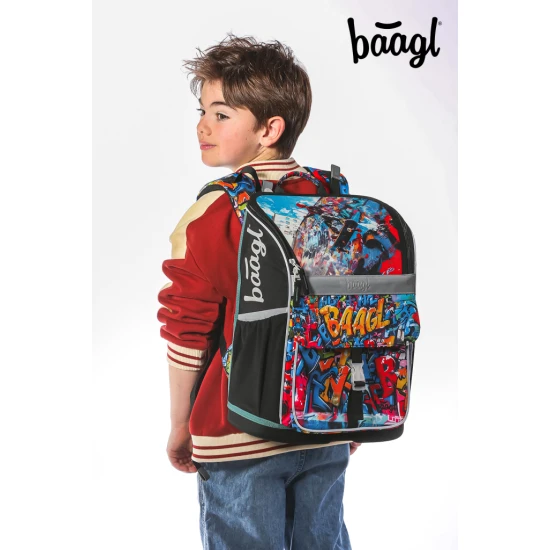 Školní batoh Zippy Skatepark – ergonomická batoh s originálním designem, výklopným otevíráním a reflexními prvky