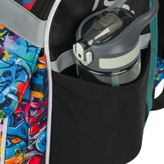 Školní batoh Zippy Skatepark – ergonomická batoh s originálním designem, výklopným otevíráním a reflexními prvky