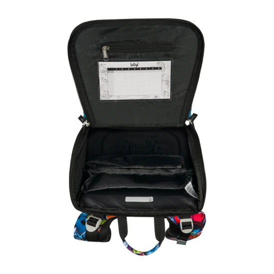 Školní batoh Zippy Skatepark – ergonomická batoh s originálním designem, výklopným otevíráním a reflexními prvky