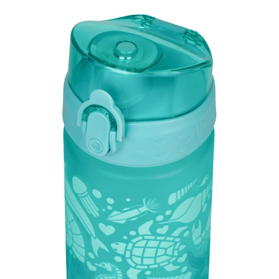 Tritanová láhev na pití Delfín 500 ml s praktickým uzávěrem a veselým motivem.