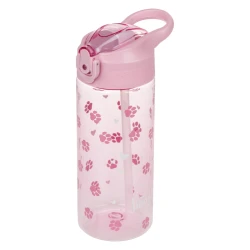 Tritanová láhev s brčkem Tlapky 500 ml