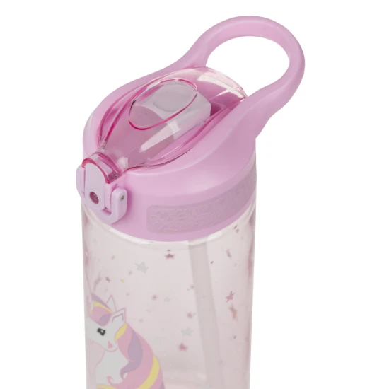 Tritanová láhev s brčkem Rainbow Unicorn 500 ml