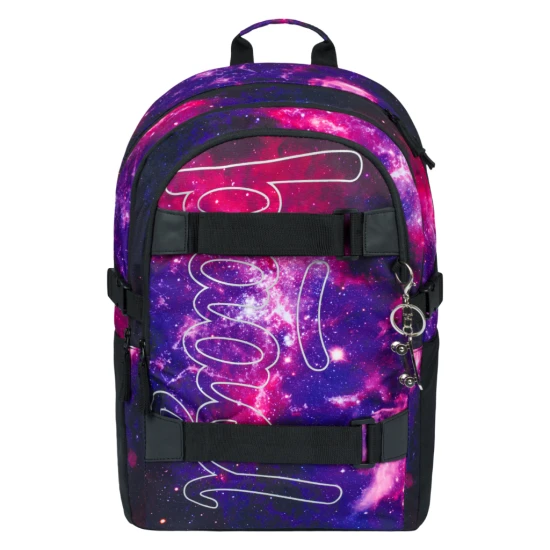 Školní batoh Skate Galaxy – ergonomický batoh se skateboardovými popruhy, reflexními prvky a přihrádkou na notebook