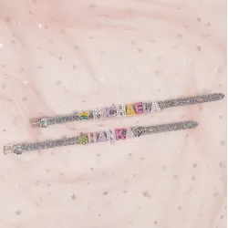 Stříbrný náramek na přívěsky DISCO