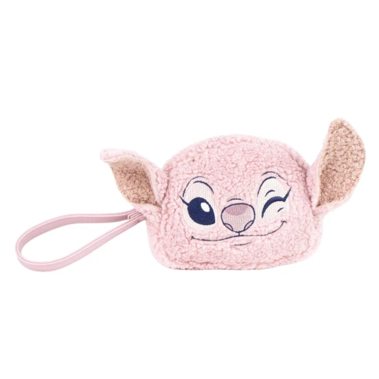 Plyšová kabelka do ruky růžová Stitch