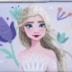 Oválný penál Frozen – dětské školní pouzdro s Elsou v modro-fialovém designu