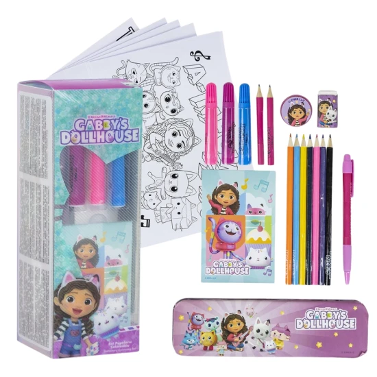 Gabby's Dollhouse – kreativní sada pro děti pro tvoření a kreslení.