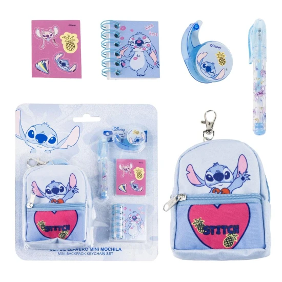 Sada psacích potřeb s klíčenkou Stitch