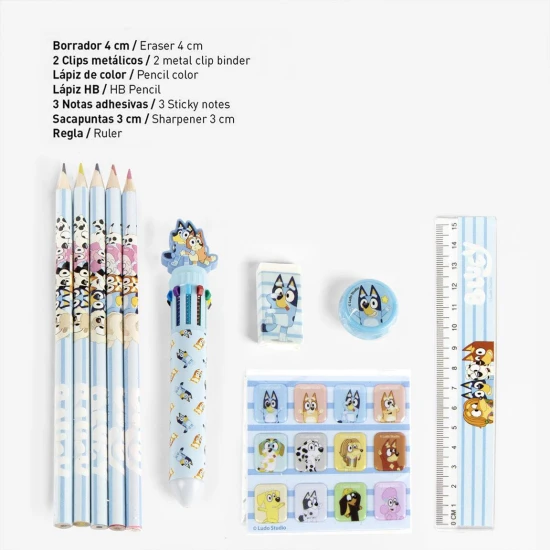 Bluey sada psacich potreb – detska souprava na psani a kresleni