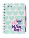 Zápisník spirálový B5 se záložkami Stitch Pastel