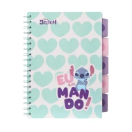 Zápisník spirálový B5 se záložkami Stitch Pastel